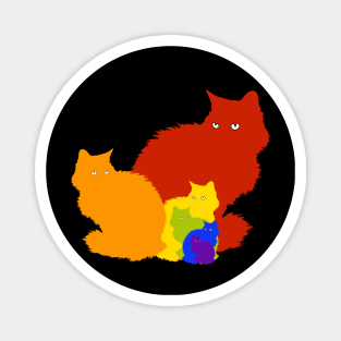 Rainbow cats Magnet